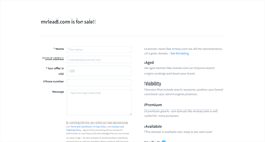 Desktop Screenshot of mrlead.com